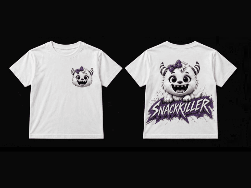Snackkiller Kids Shirt „Little Queen“ – White Edition